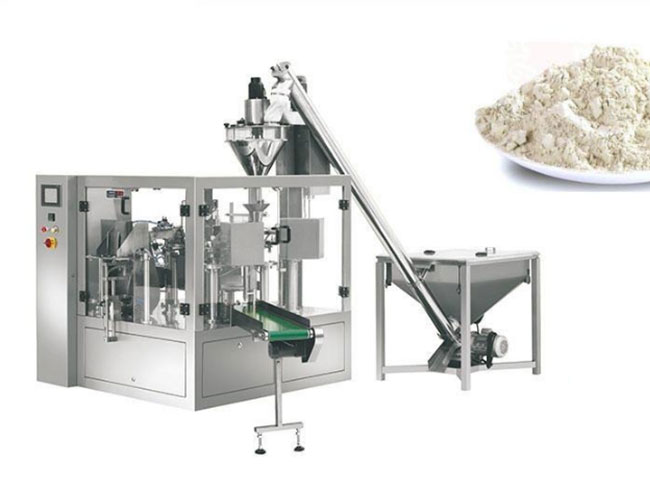 星火粉剂调味品自动化包装机生产线设备展示